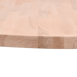 Blat do stołu, Ø90x2,5 cm, okrągły, lite drewno bukowe