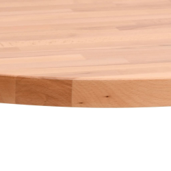Blat do stołu, Ø70x1,5 cm, okrągły, lite drewno bukowe