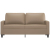 2-osobowa sofa, kolor cappuccino, 140 cm, sztuczna skóra