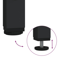 Stolik konsolowy, czarny, 75x35,5x75 cm