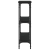 Stolik konsolowy, czarny, 75x22,5x75 cm