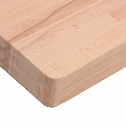 Blat do stołu, 80x80x4 cm, kwadratowy, lite drewno bukowe