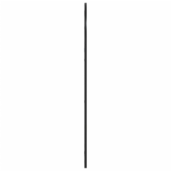 Lustro ścienne, czarne, 60x110 cm, zakończone łukiem, żelazo