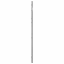 Lustro ścienne, czarne, 60x110 cm, zakończone łukiem, żelazo