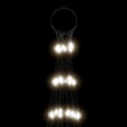Choinka z lampek, na maszt, 3000 zimnych białych LED, 800 cm