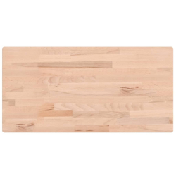 Blat do stołu, 100x50x1,5 cm, prostokątny, lite drewno bukowe