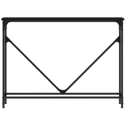 Stolik konsolowy, czarny, 102x22,5x75 cm
