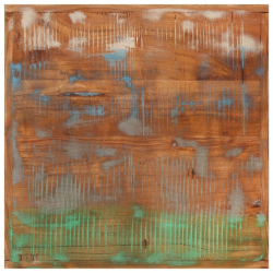 Stolik barowy, 55x55x107 cm, lite drewno z odzysku i żelazo
