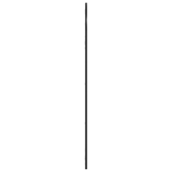 Lustro ścienne, czarne, 60x130 cm, zakończone łukiem, żelazo