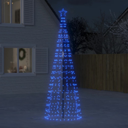 Choinka z lampek, z kołkami, 570 niebieskich LED, 300 cm