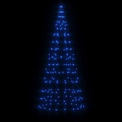 Choinka z lampek, na maszt, 200 niebieskich LED, 180 cm