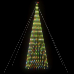 Stożkowa choinka z lampek, 1544 kolorowych LED, 500 cm