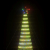 Stożkowa choinka z lampek, 1544 kolorowych LED, 500 cm