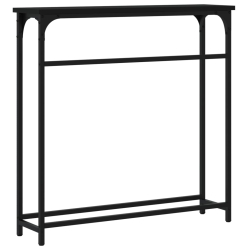 Stolik konsolowy, czarny, 75x19,5x75 cm