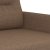 Fotel, brązowy, 60 cm, obity tkaniną