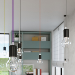 Lampa wisząca EDISON czarna