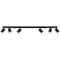 Plafon RING 6L czarny