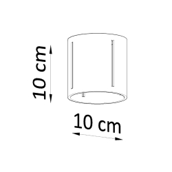 Plafon INEZ czarny