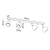 Plafon OCULARE 4L czarny