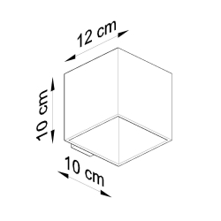 Kinkiet QUAD beton