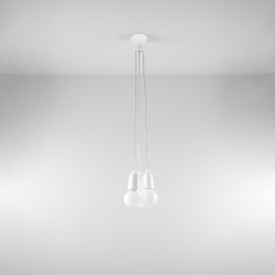 Lampa wisząca DIEGO 3 biała