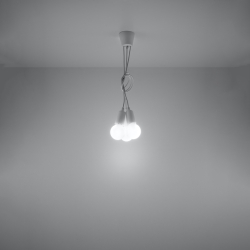 Lampa wisząca DIEGO 3 biała