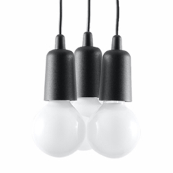 Lampa wisząca DIEGO 3 czarna