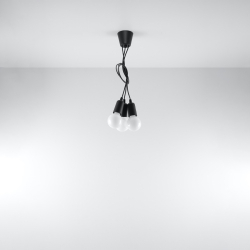 Lampa wisząca DIEGO 3 czarna