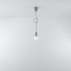 Lampa wisząca DIEGO 1 szara