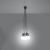 Lampa wisząca DIEGO 5 szara