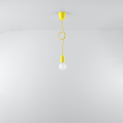Lampa wisząca DIEGO 1 żółta