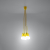 Lampa wisząca DIEGO 5 żółta