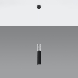 Lampa wisząca BORGIO 1 czarny