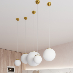 Lampa wisząca UGO 40 złota