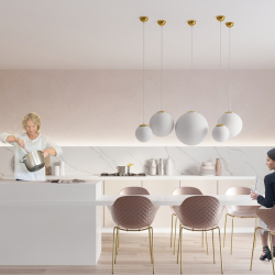 Lampa wisząca UGO 40 złota