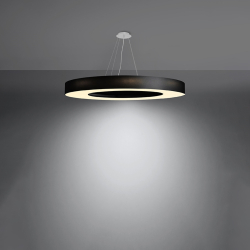 Żyrandol SATURNO SLIM 90 czarny