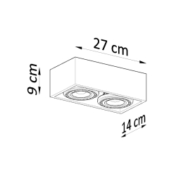 Plafon QUATRO 2 beton