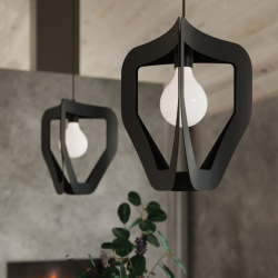 Lampa wisząca TRES czarna