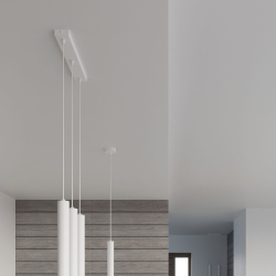 Lampa wisząca WEZYR 3 biała