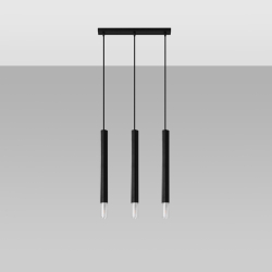 Lampa wisząca WEZYR 3 czarna