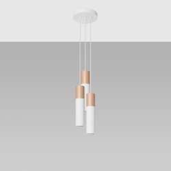 Lampa wisząca PABLO 3P biała