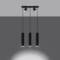 Lampa wisząca RING 3 czarny
