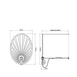 Lampa wisząca LEHDET czarna