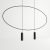 Lampa wisząca HOLAR 2 czarna
