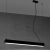 Lampa wisząca PINNE 67 czarna 4000K