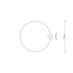 Plafon RIO 78 biały LED 4000K