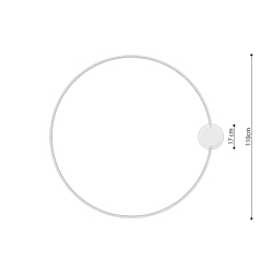 Plafon RIO 110 biały LED 3000K