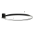 Plafon RIO 110 czarny LED 4000K
