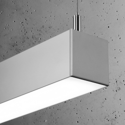 Lampa wisząca PINNE 200 szara 4000K