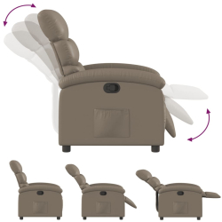 Fotel rozkładany, cappuccino, sztuczna skóra